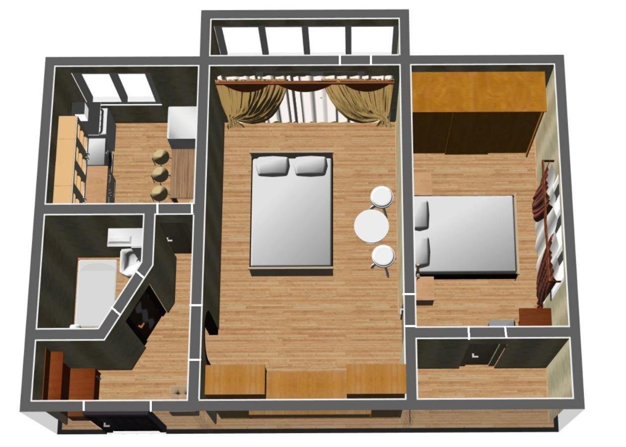 Roses Apartment In The City Center チェルニーヒウ エクステリア 写真